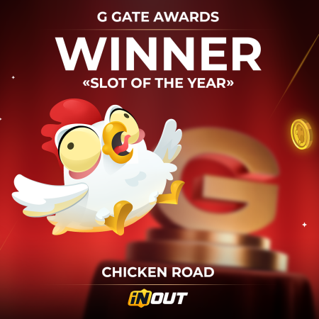 INOUT Games получила награду «Игра года» на церемонии G Gate Awards 2025 за игру Chicken Road!